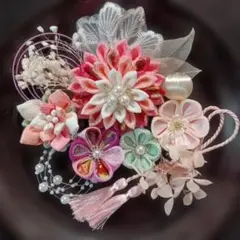 つまみ細工髪飾り成人式七五三