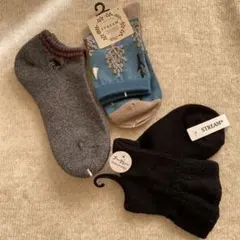 レディースソックス3足セット23~25cm