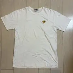 PLAY COMME des GARÇONS ゴールドハート Tシャツ XL