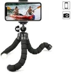 スマホ用 フレキシブル三脚 スタンド ホルダー付きのサムネイル