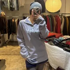 DKNY half button fleece pull over