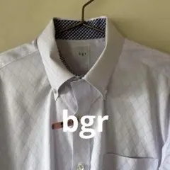 bgr ボタンダウン　シャツ　ワイシャツ　 長袖　通勤　祝い　式典　結婚式