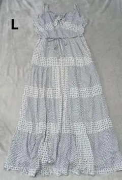 OZC　インド製　アジアン　エスニック　コットン　キャミロングワンピース