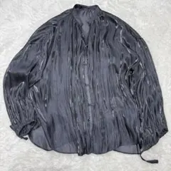 lui's ルイス シアーシャツ 長袖シャツ ブラック フリー 極美品のサムネイル