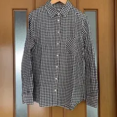 ユニクロ　フランネルチェックシャツ　ギンガムチェック