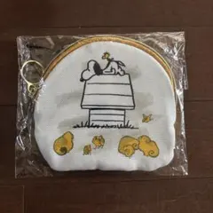 未開封　ぜんぶ、北斎のしわざでした。展 スヌーピー　ダイカットポーチ