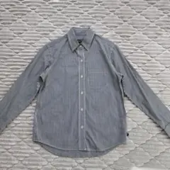 美品　ポロジーンズ ラルフローレン　長袖シャツ　ストライプ　ネイビー