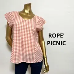 【2649】ROPE' PICNIC ギンガムチェック ノースリーブ シャツ