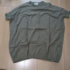 frauglatt 半袖 シャツワンピース カーキ