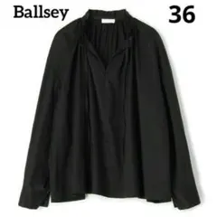 トゥモローランド　Ballsey ハイカウントサテン ネックフリルブラウス