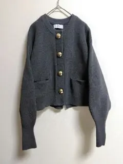 アダムエロペ ADAM ETROPÉ FEMME BIGボタンニットカーディガン