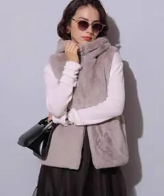 美品✨アルページュストーリー ファーフードジップベスト ベージュ 1 2025年最新】ファージップベスト アルページュの人気アイテム - メルカリ