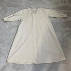 BAYFLOW アイボリー・ストライプ シャツワンピース