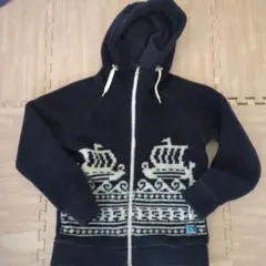 Helly Hansen フリースジャケット L ネイビー 船デザイン