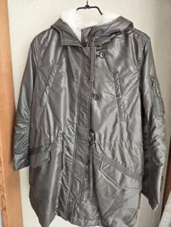 ユニクロ　UNIQL0　ミリタリーコート　レディース　XL　焦げ茶色