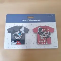 【わけあり】ディズニーデコレーションマグネット　ミッキー&ミニー　レトロ