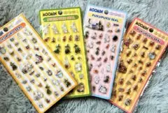 匿名配送　ムーミン ぷくぷくシール 4枚セットのサムネイル