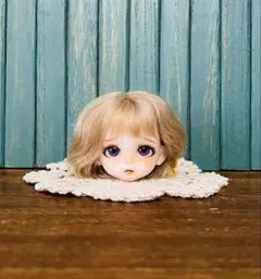 ももちゃんママ様専用　ダイソー　 開眼ドールヘッド　 メイクカスタム 28