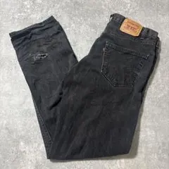 90s リーバイス　levi's 先染め　ブラック　雰囲気抜群　デニム