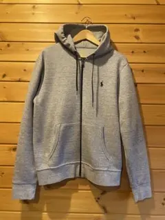 Polo Ralph Lauren グレー ジップアップパーカー　Lサイズ
