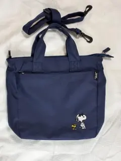 スヌーピー トートバッグ ネイビー