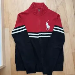 Polo Ralph Lauren XL ニットセーター 赤黒
