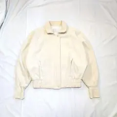 50s ギャバジャン レーヨン ホワイト ネップ カスリ ヴィンテージ 検