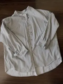 abahouse ストライプ バンドカラーシャツ 長袖のサムネイル
