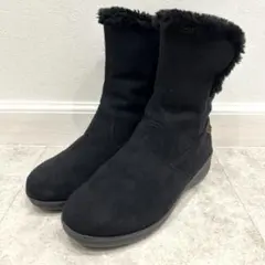 イング ing 防水ボアブーツ スノーブーツOutDry スエード 黒 23cm