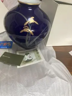未使用保管品　香蘭社　蘭　花瓶花器　高さ20cm 箱ありのサムネイル