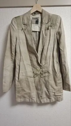 マリテフランソワジルボー ベージュ カジュアルジャケット　ロングジャケット