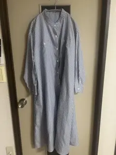 フィフス　ストライプ 長袖シャツワンピース