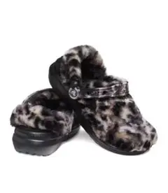 クロックス Classic Fur Sure/クラシック ファーブラック×マルチ