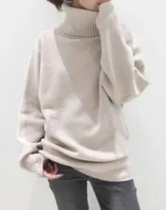 【極美品】DeuxiemeClasseミドルゲージタートルニットプルオーバー