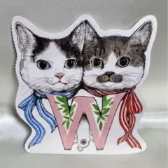 【訳あり】ポストカード「W」ダブルねこ②