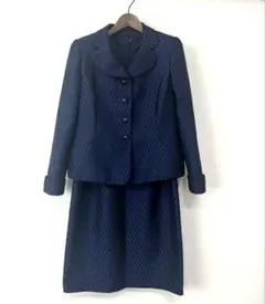 jun ashida フォーマル　ワンピース　ジャケット　スーツ　紺　ネイビー