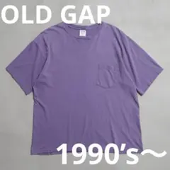 希少 GAP OLDGAP ポケt 90s usa製 tシャツ 無地t オールド
