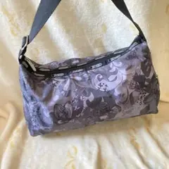 les portsac花柄ナイロンショルダーバッグ