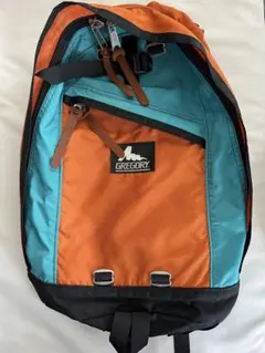 極美品 GREGORY 銀タグ デイパック チャコールグレー ボトムレザー 