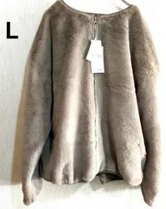 モカカラー フリースジャケット 【L】