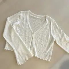ミスティック　ホワイト　カーディガン