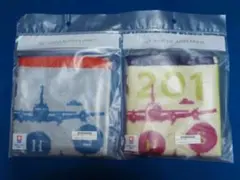 JAL国際線就航70周年　JALオリジナル今治ハンドタオル　２枚セット　未使用品