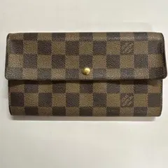 【中古】LOUIS VUITTON ダミエ ポルトフォイユ・サラ N61734…