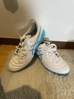 ASICS サッカーシューズ・スパイク ホワイト/ブルー26cm