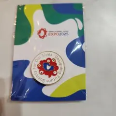 大阪関西万博　ピンバッジ　色差し ミャクミャク ウインク　記念チケット