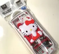 サンリオ ハローキティ抗菌 スライド式トリオセット　お弁当 フォーク スプーン箸
