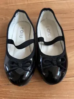RIO ブラック バレエシューズ 16cm