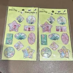 ウォーターシール　2枚セット　ティンカーベル　即発送　ぷくぷくシール　セリア
