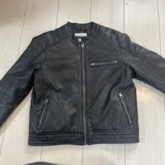 130(128) ZARA ブラック ライダースジャケット 8サイズ