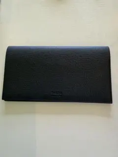 TAKEO KIKUCHI 長財布 紺色　レザー　箱ありのサムネイル
